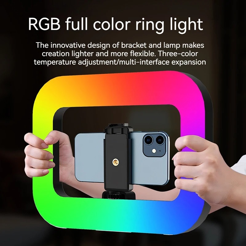 Photography Lighting Handheld - RGB El Tipi Halka Şeklinde Taşınabilir