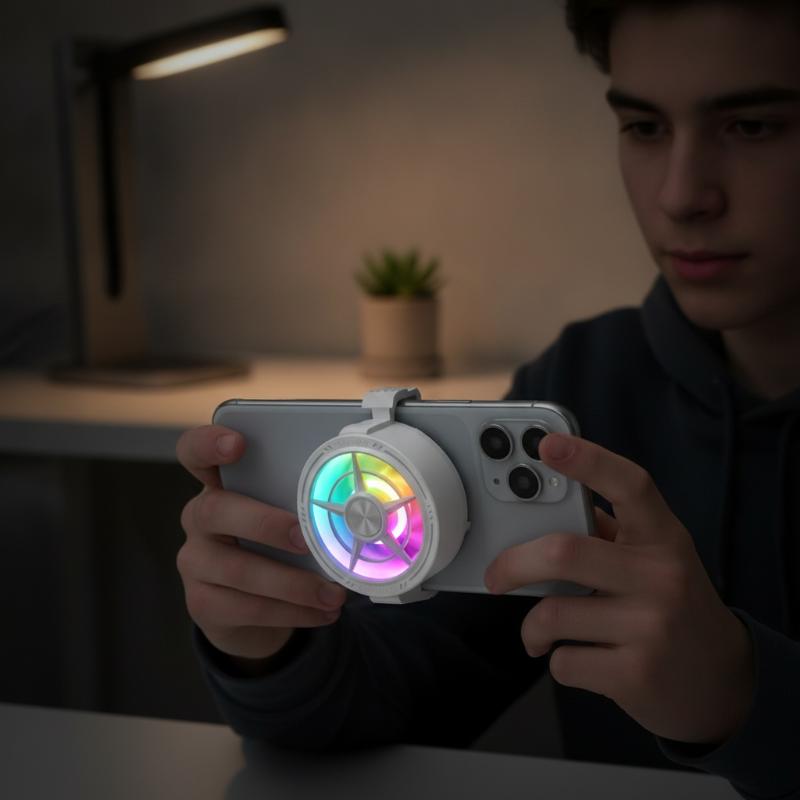 Photography Lighting Game - Klipsli Telefon Soğutucu Fanı Düşük Gürültülü